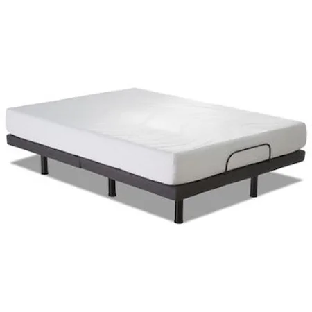 Cal King 8" Gel Memory Foam Mattress and Adjustable Base